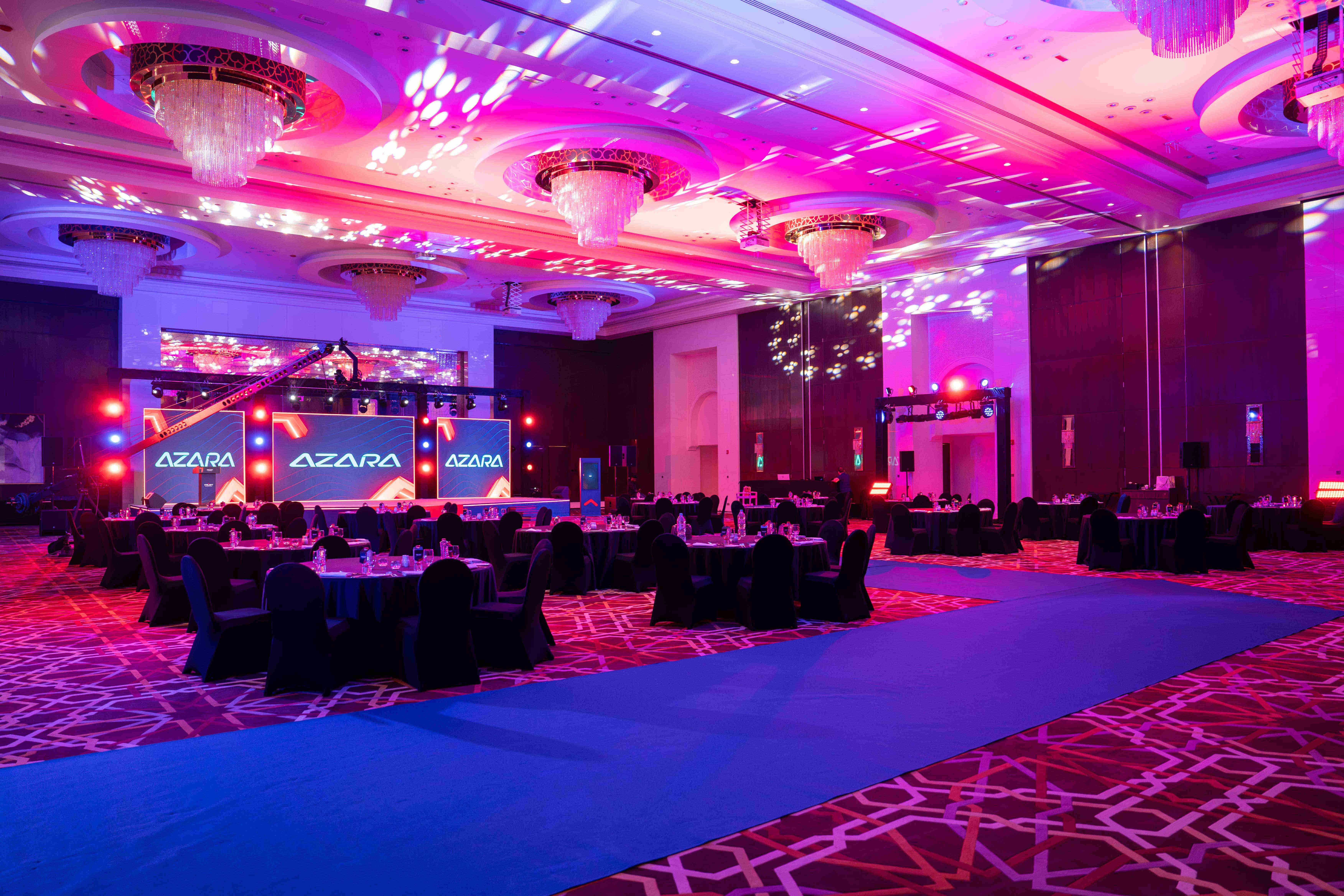 Venue Setup & Stage Design: